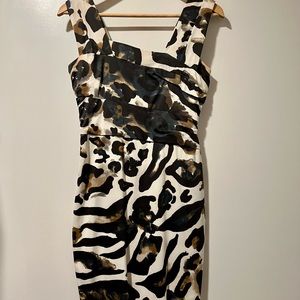 Karen Millen Animal Print Mini Dress